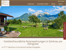 Tablet Screenshot of gruensteineck.de